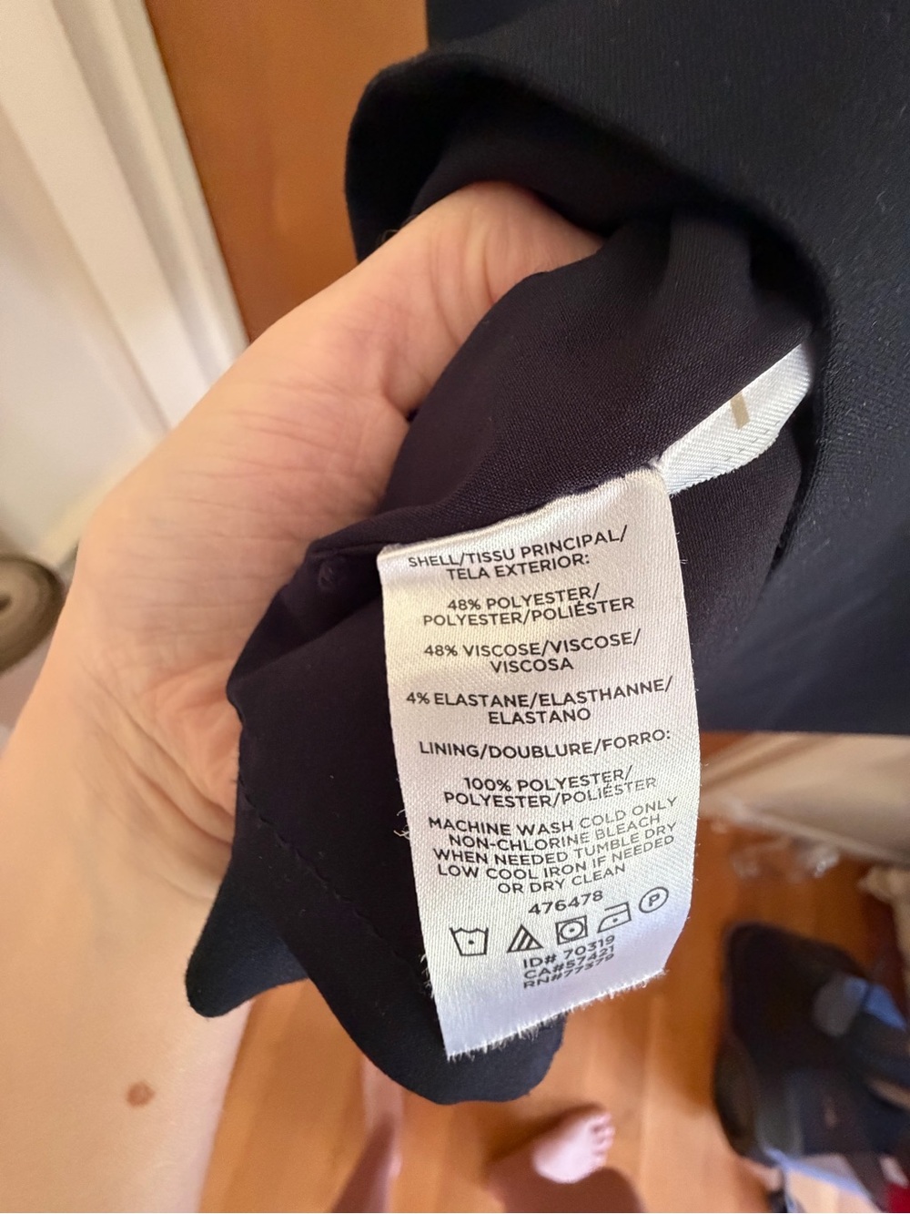 Navy 00 Ann Taylor Black Sleeveless Midi Sheath Dress - Picture 7 of 12